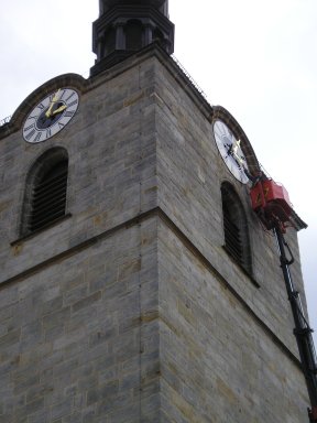 Kirchturm Kran